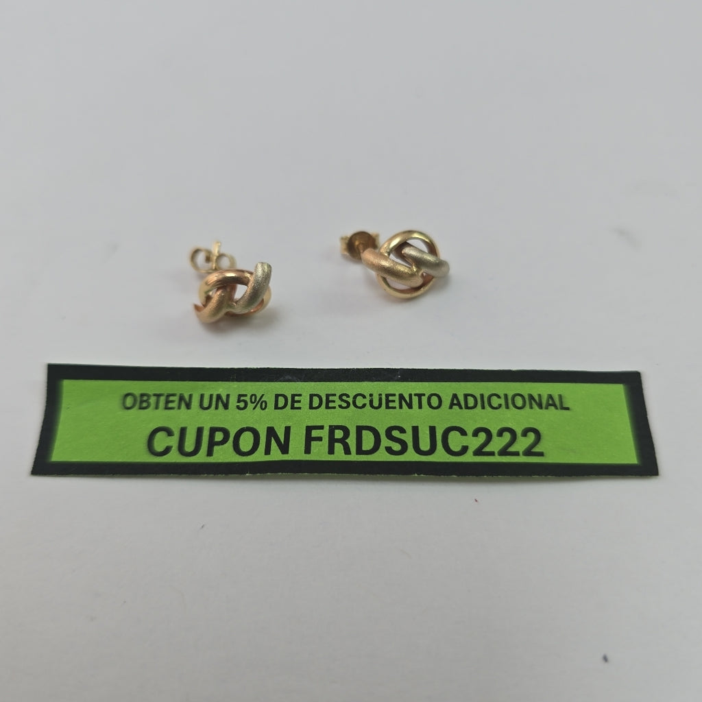 BROQUELES PAR ORO 14 K 1,40 GRMS (SEMINUEVO)