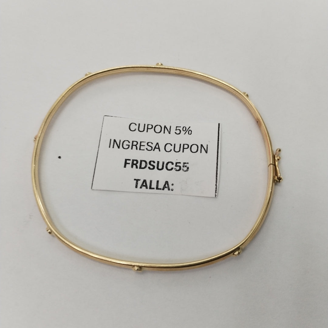 PULSERA RIGIDA ORO 10 K 5.1 GRMS (SEMINUEVO)