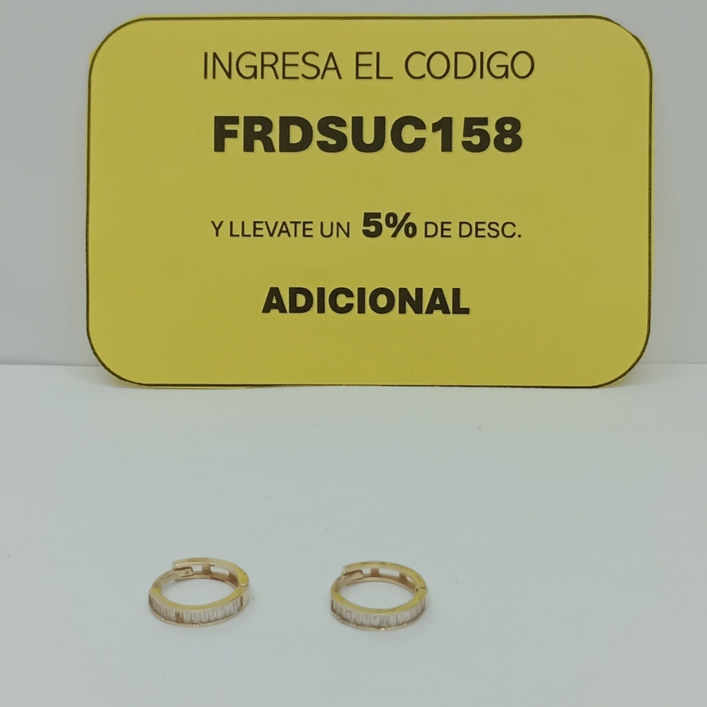 ARRACADAS PAR ORO 14 K 1,90 GRMS (SEMINUEVO)