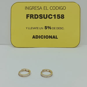 ARRACADAS PAR ORO 14 K 1,90 GRMS (SEMINUEVO)