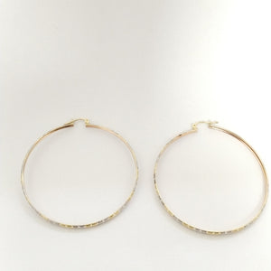 ARRACADAS PAR ORO COMBINADO 14 K 5.4 GRMS (SEMINUEVO)