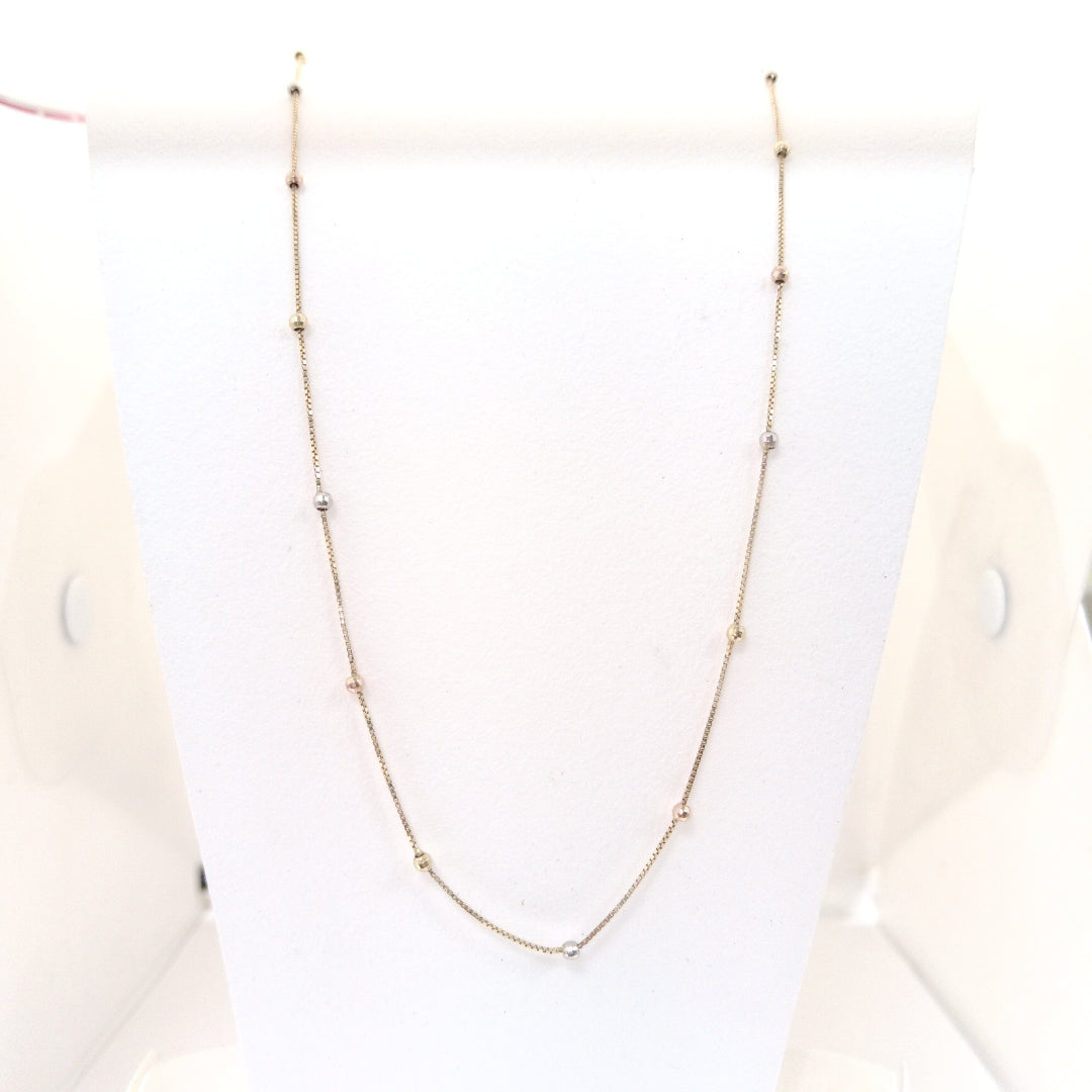 GARGANTILLA ORO,RODIADO 14 K 2,40 GRMS (SEMINUEVO)