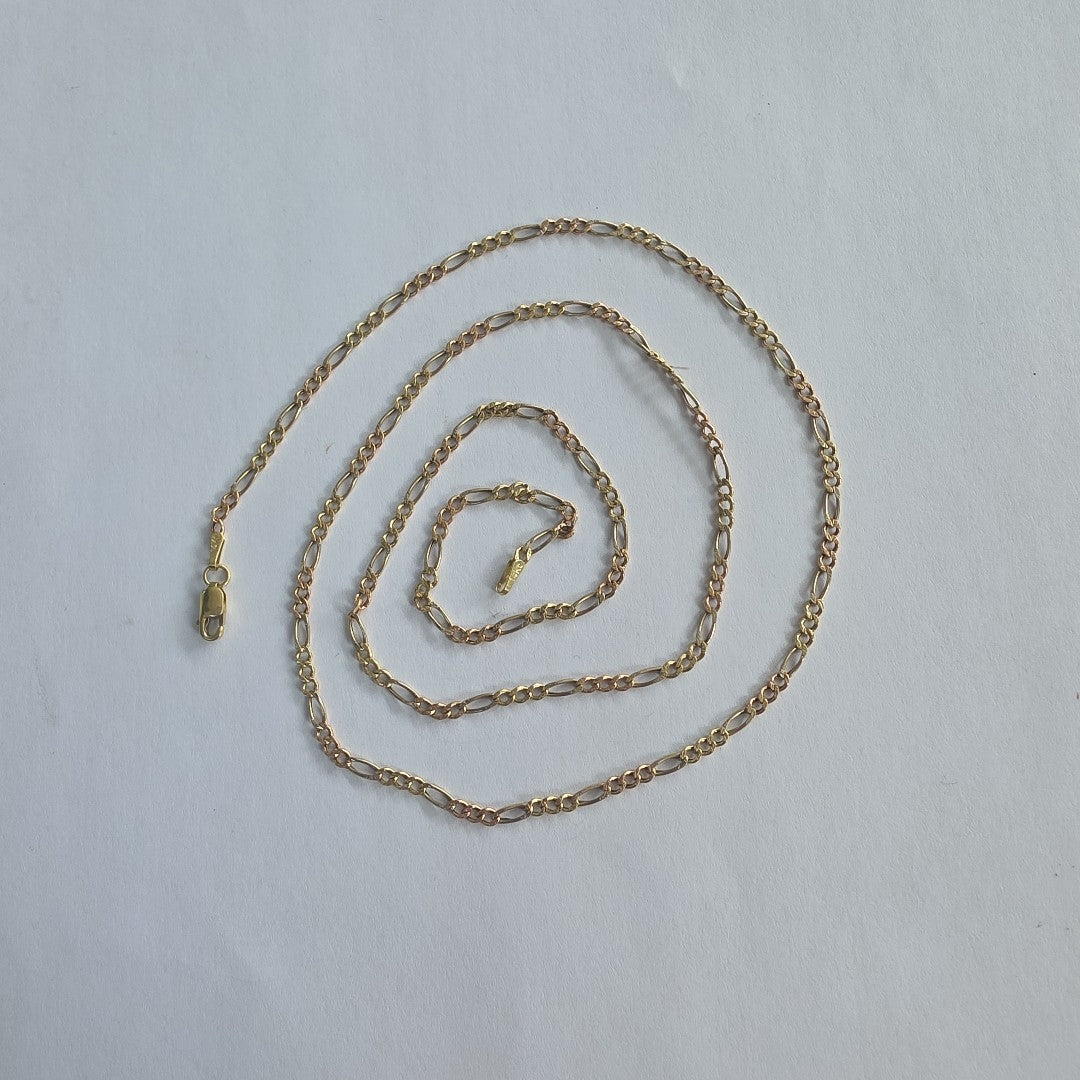 CADENA ORO COMBINADO 14 K 3,20 GRMS (SEMINUEVO)