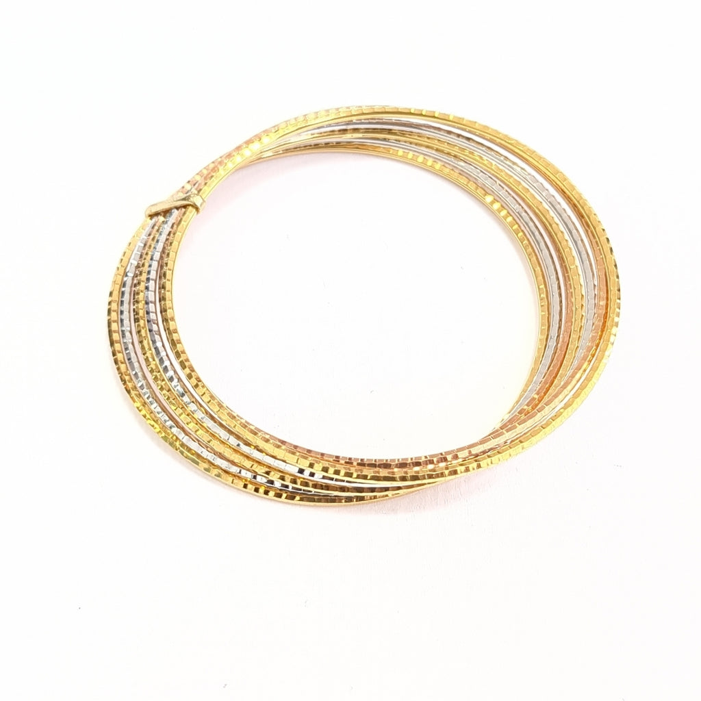 SEMANARIO DE PULSERAS ORO COMBINADO 14 K 17.3 GRMS (SEMINUEVO)