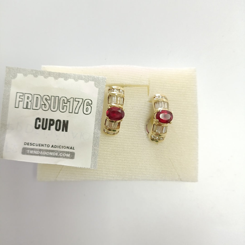 ARETES PAR ORO 14 K 11,20 GRMS (SEMINUEVO)