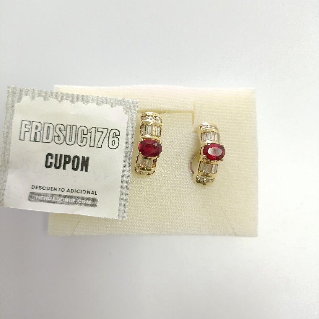 ARETES PAR ORO 14 K 11,20 GRMS (SEMINUEVO)