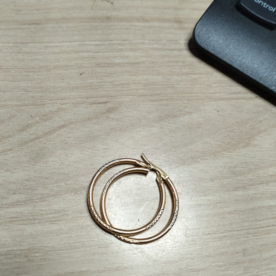ARRACADAS PAR ORO 14 K 1.9 GRMS (SEMINUEVO)