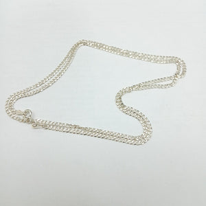 CADENA TEJIDO BARBADO PLATA .925 60 CM 5.5 GR (NUEVO)