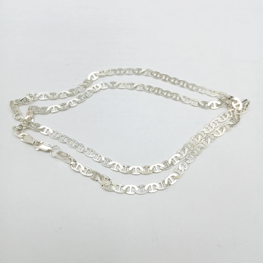 CADENA TEJIDO GUCHI PLATA .925 55 CM 12.7 GR (NUEVO)