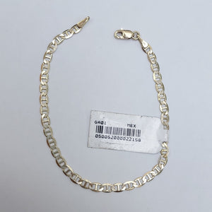 PULSERAS TEJIDO MARINERA ORO 14K 18 CM 3 GR (NUEVO)