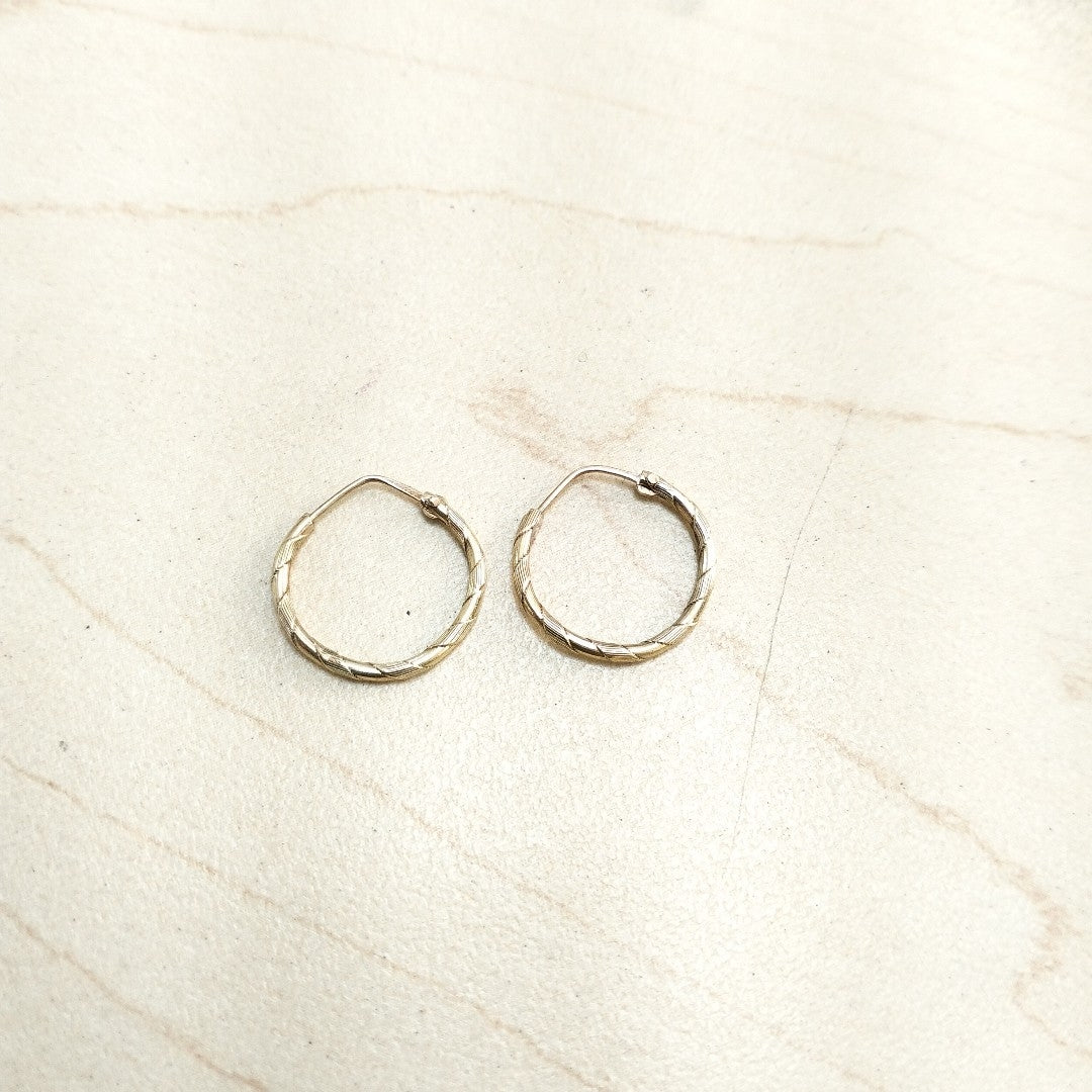 ARRACADAS PAR ORO 14 K 0.7 GRMS (SEMINUEVO)