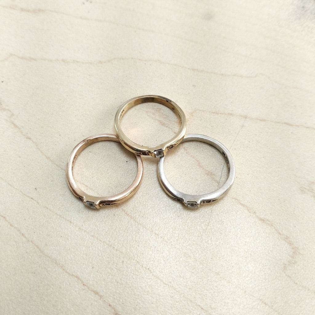 ANILLITO ORO COMBINADO 14 K 7.1 GRMS (SEMINUEVO)