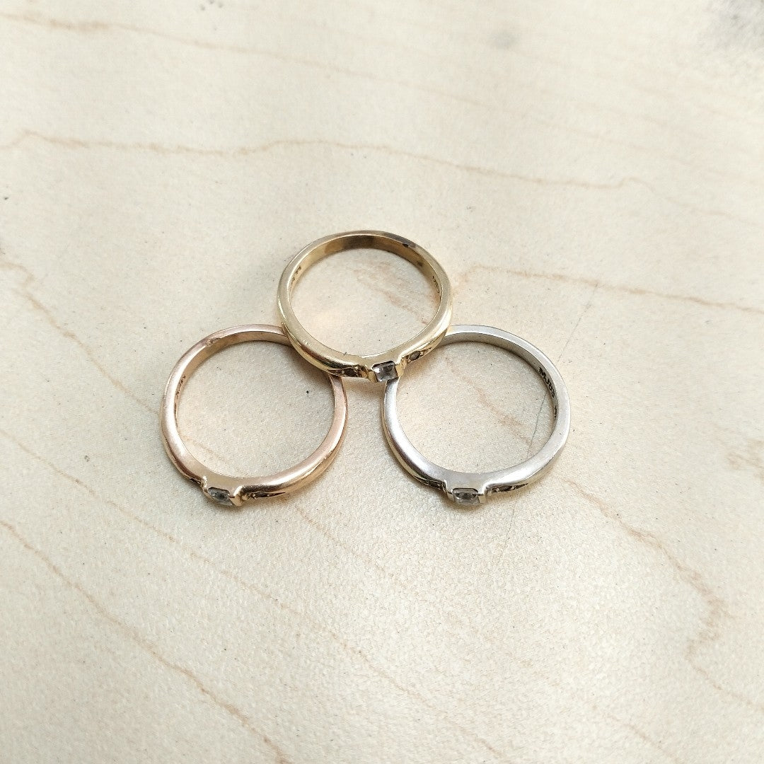 ANILLITO ORO COMBINADO 14 K 7.1 GRMS (SEMINUEVO)