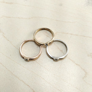 ANILLITO ORO COMBINADO 14 K 7.1 GRMS (SEMINUEVO)
