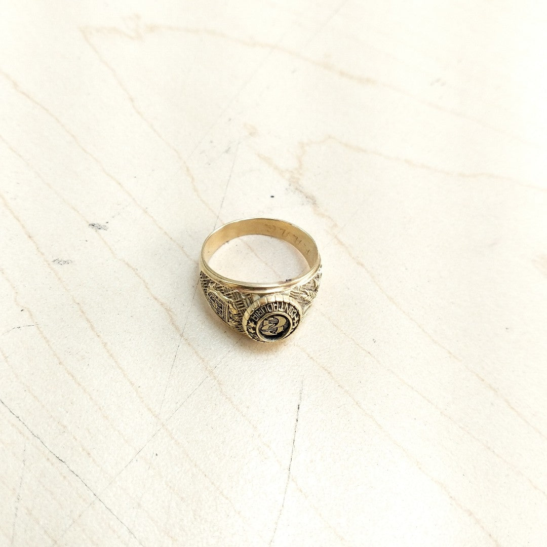 ANILLO DE GRADUACIÓN ORO 14 K 7.5 GRMS (SEMINUEVO)