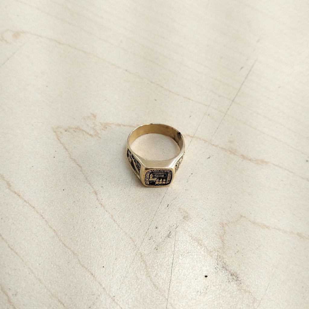 ANILLO DE GRADUACIÓN ORO 14 K 5.9 GRMS (SEMINUEVO)