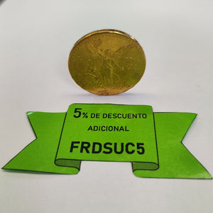 Moneda Centenario Cincuenta Pesos Oro Mexicano 21.6K