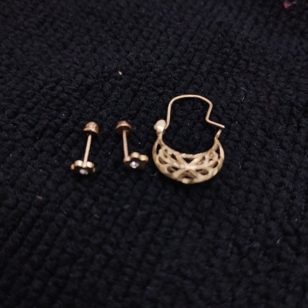 ARETES PAR ORO 10 K 0.6 GRMS (SEMINUEVO)