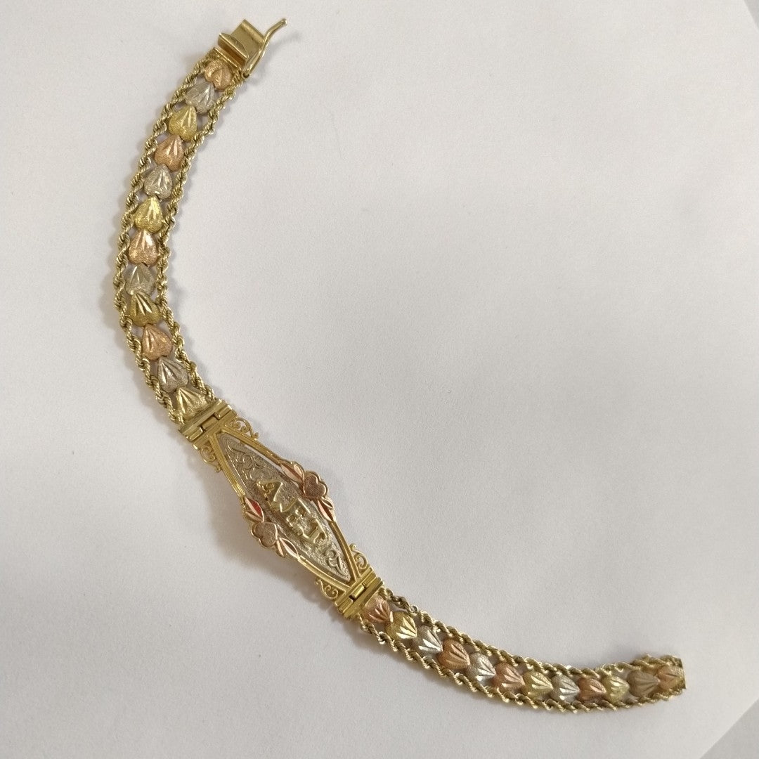 ESCLAVA ORO COMBINADO 14 K 14.2 GRMS (SEMINUEVO)