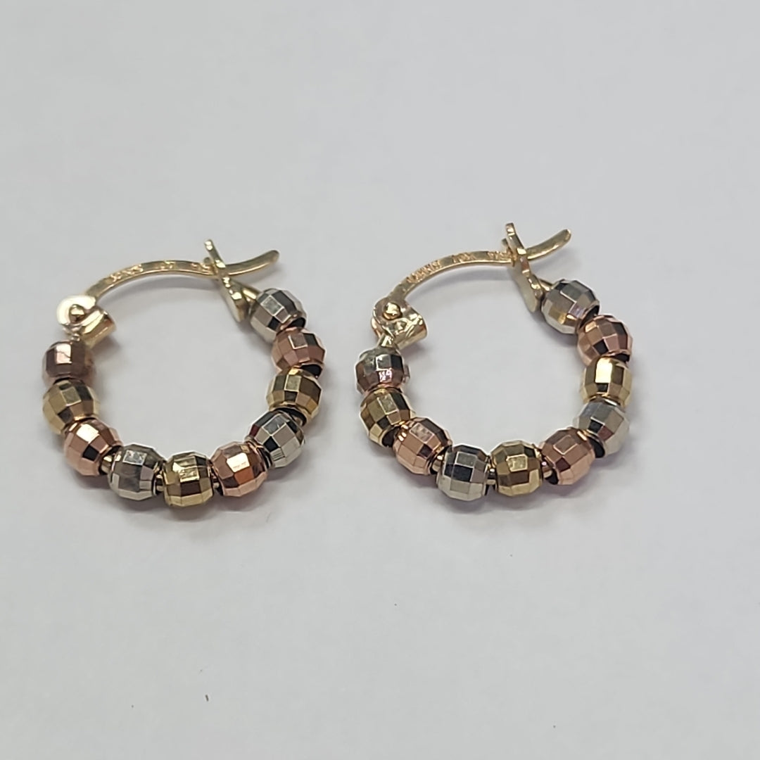 ARRACADAS PAR ORO COMBINADO 10 K 1.5 GRMS (SEMINUEVO)