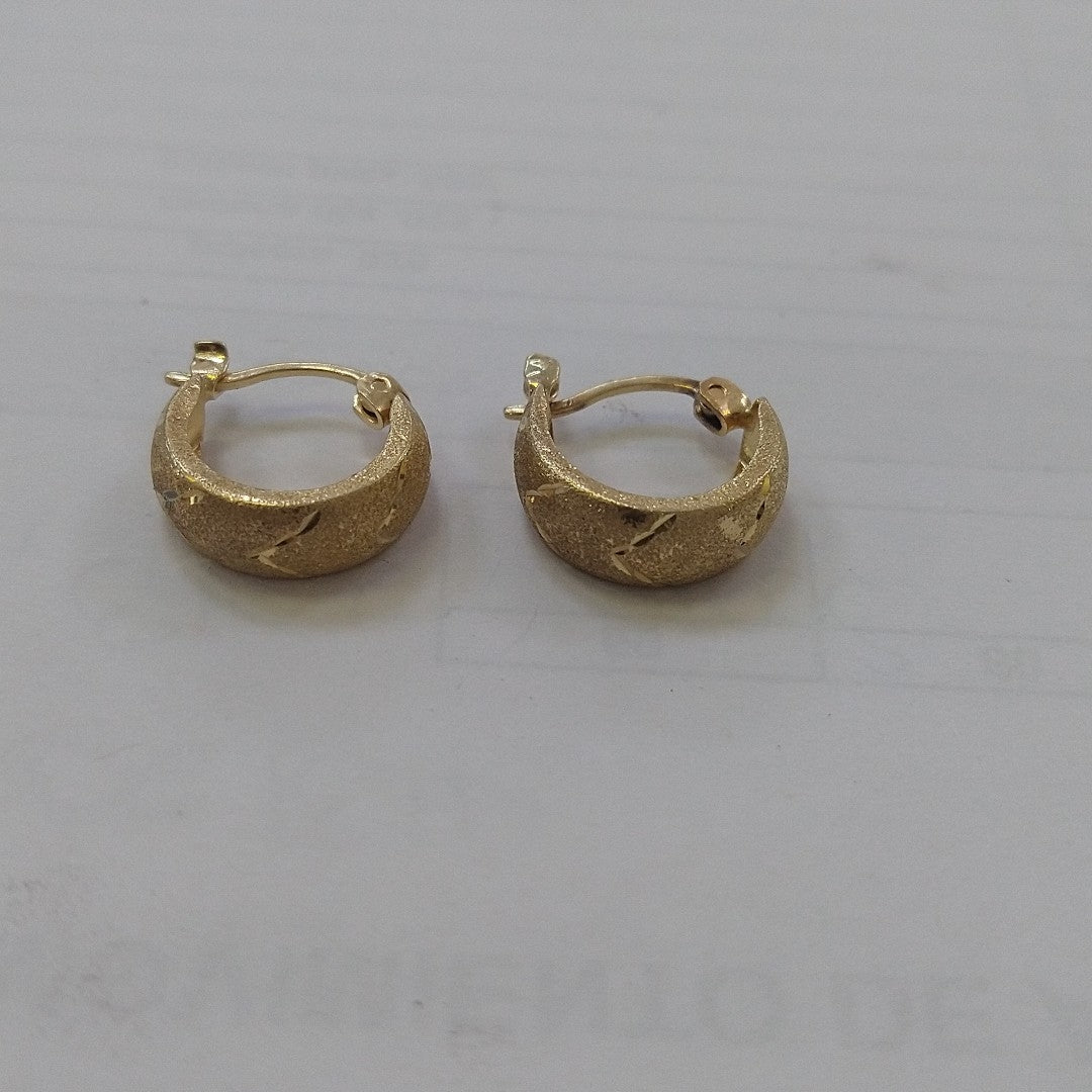 ARRACADAS PAR ORO 14 K 1.8 GRMS (SEMINUEVO)