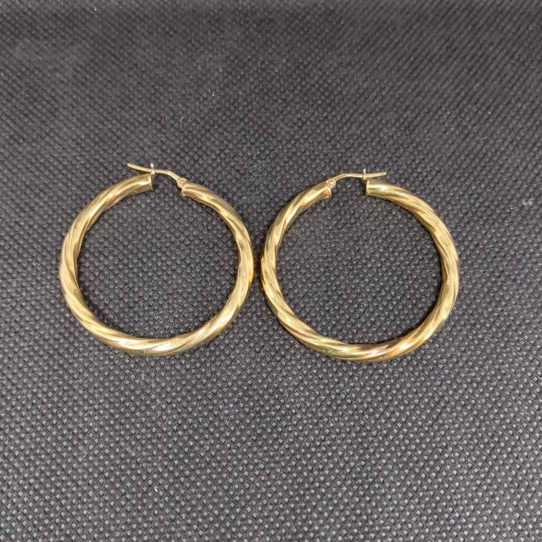 ARRACADAS PAR ORO 14 K 7,20 GRMS (SEMINUEVO)