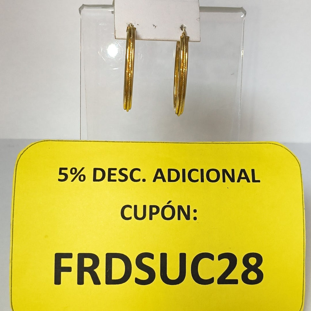 ARRACADAS PAR ORO 10 K 2,40 GRMS (SEMINUEVO)
