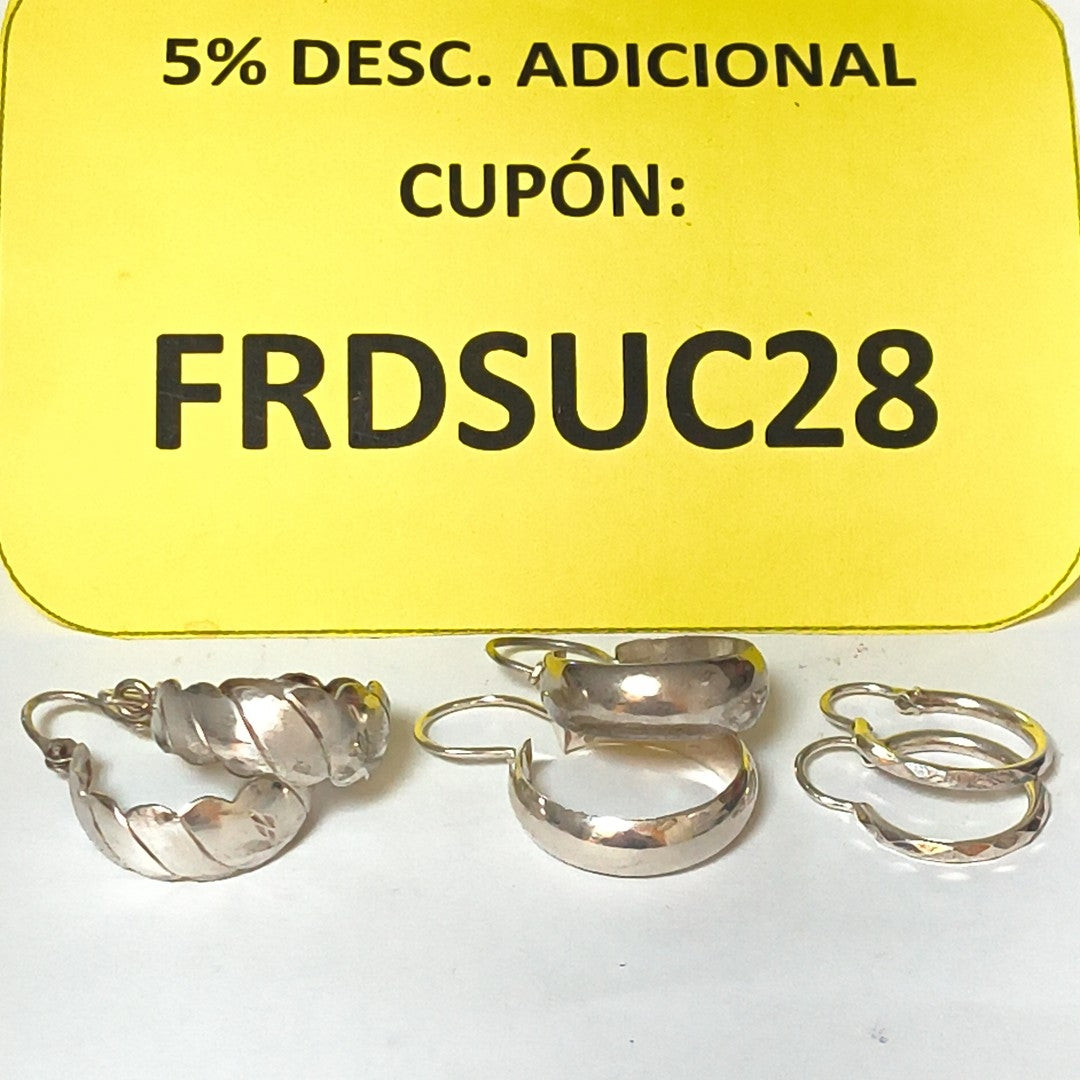 ARRACADAS PAR PLATA 8,70 GRMS (SEMINUEVO)