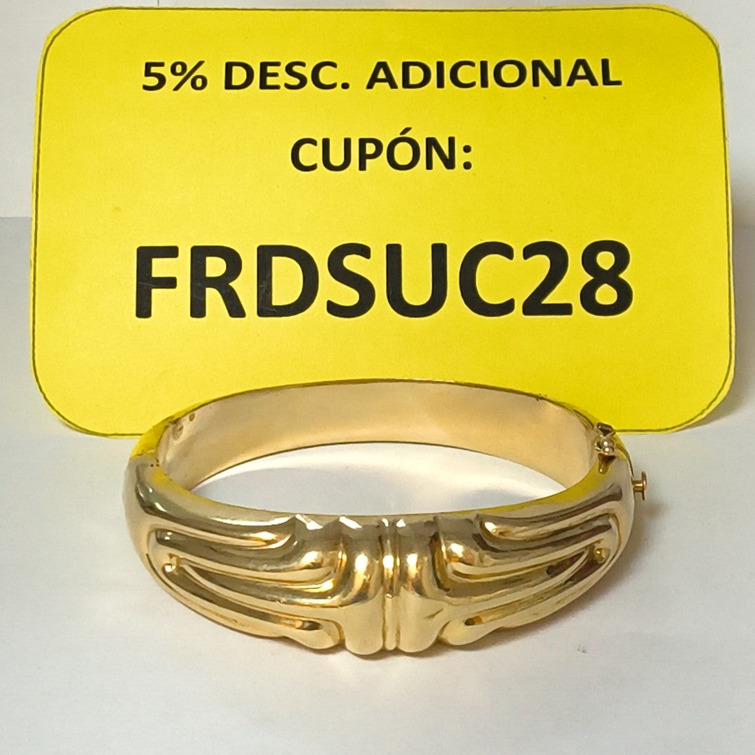 PULSERA RIGIDA ORO 14 K 23.3 GRMS (SEMINUEVO)