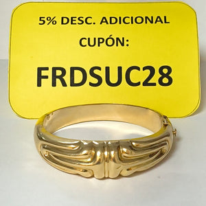 PULSERA RIGIDA ORO 14 K 23.3 GRMS (SEMINUEVO)