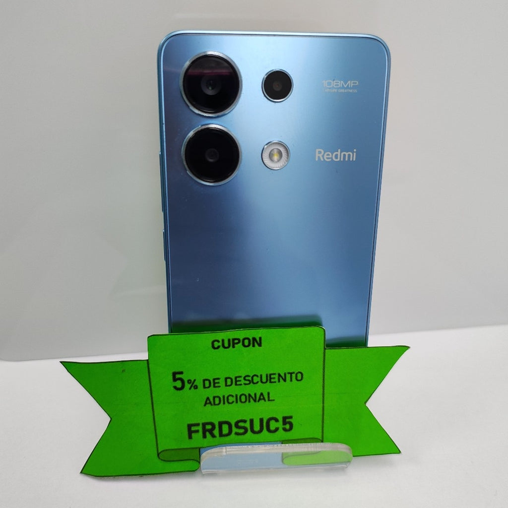 CELULAR XIAOMI REDMI NOTE 13 23129RA5FL (2024) 128 GB 6 GB RAM (SEMINUEVO)