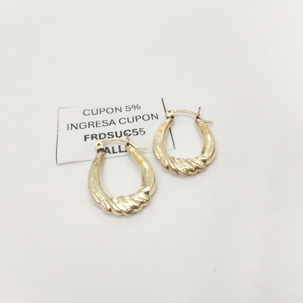 ARRACADAS PAR ORO 10 K 1.7 GRMS (SEMINUEVO)