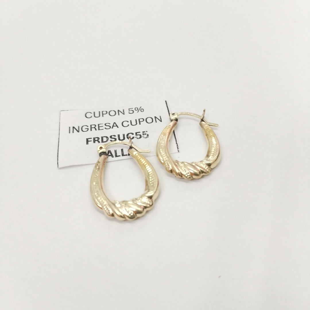 ARRACADAS PAR ORO 10 K 1.7 GRMS (SEMINUEVO)
