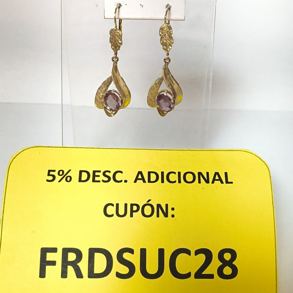 ARETES PAR ORO 10 K 4.7 GRMS (SEMINUEVO)