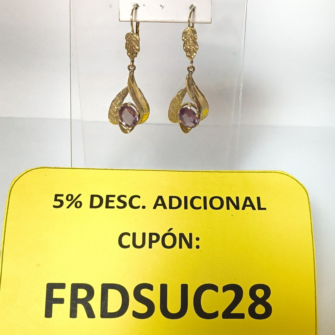 ARETES PAR ORO 10 K 4.7 GRMS (SEMINUEVO)