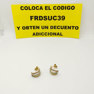 ARETES PAR ORO 14 K 2.3 GRMS (SEMINUEVO)