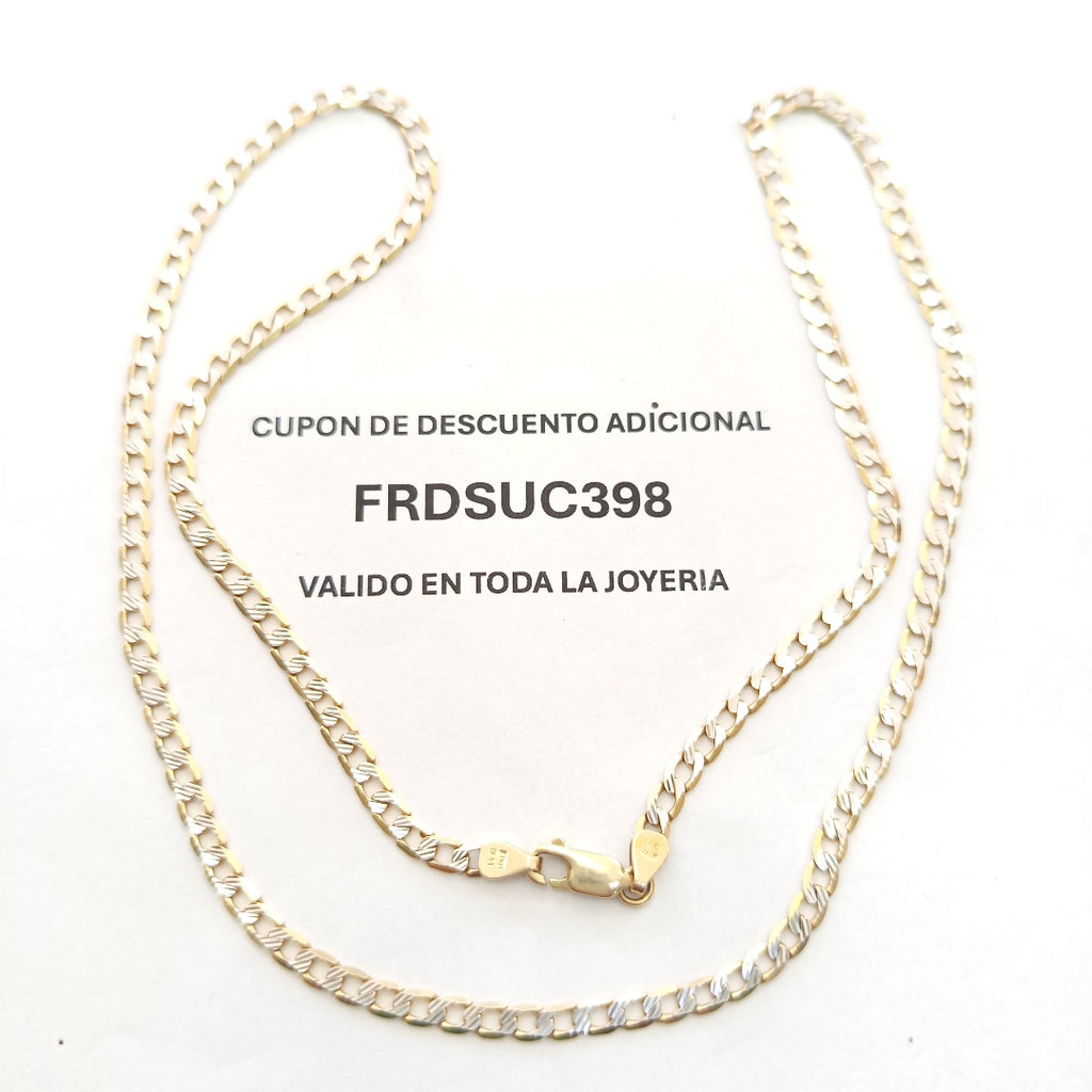 CADENA ORO, RODIADO 14 K 10.3 GRMS (SEMINUEVO)
