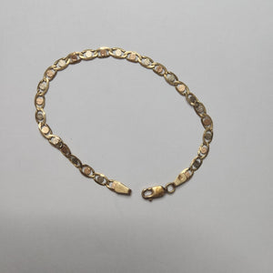 PULSERA ORO COMBINADO 14 K 3.4 GRMS (SEMINUEVO)