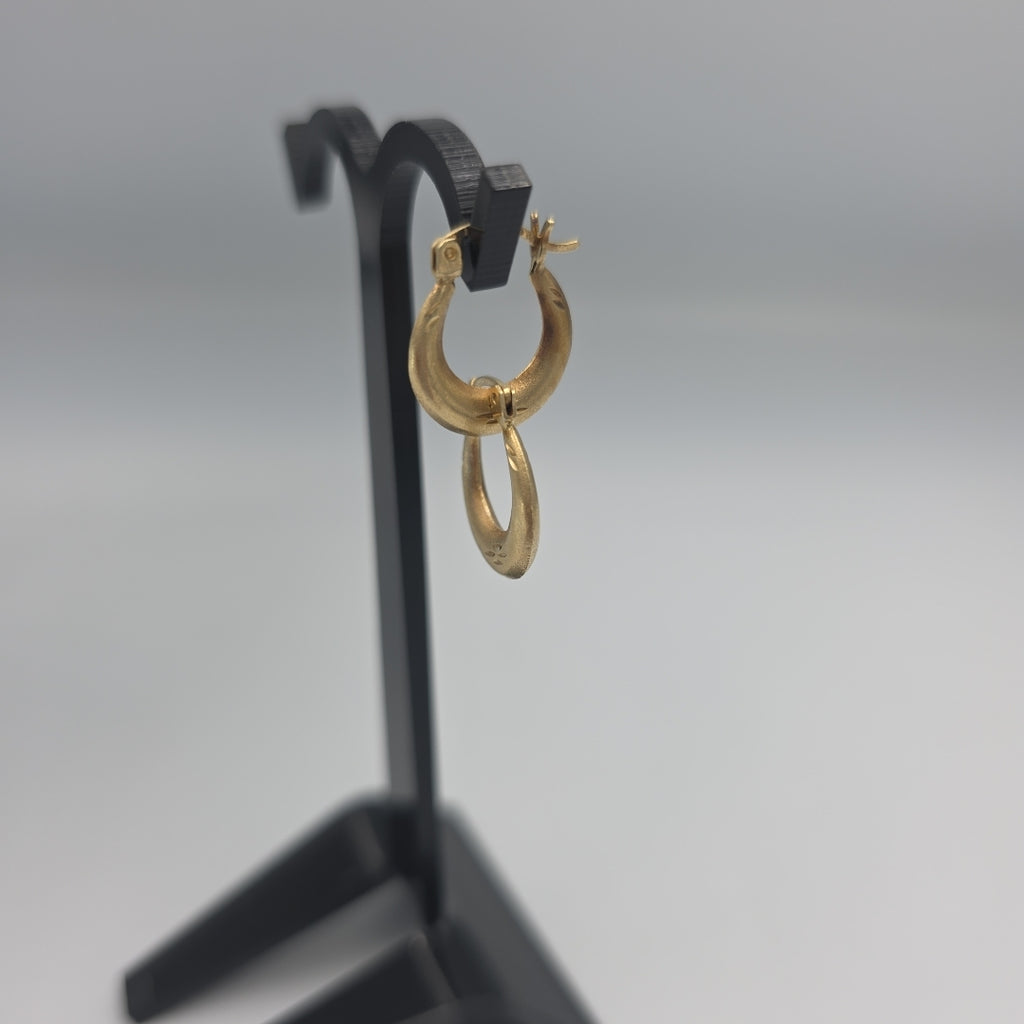 ARRACADAS PAR ORO 14 K 1.3 GRMS (SEMINUEVO)