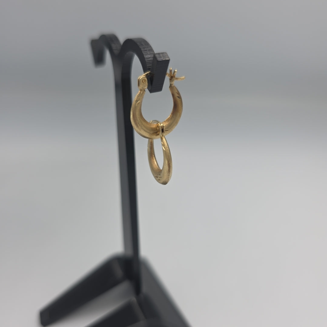 ARRACADAS PAR ORO 14 K 1.3 GRMS (SEMINUEVO)