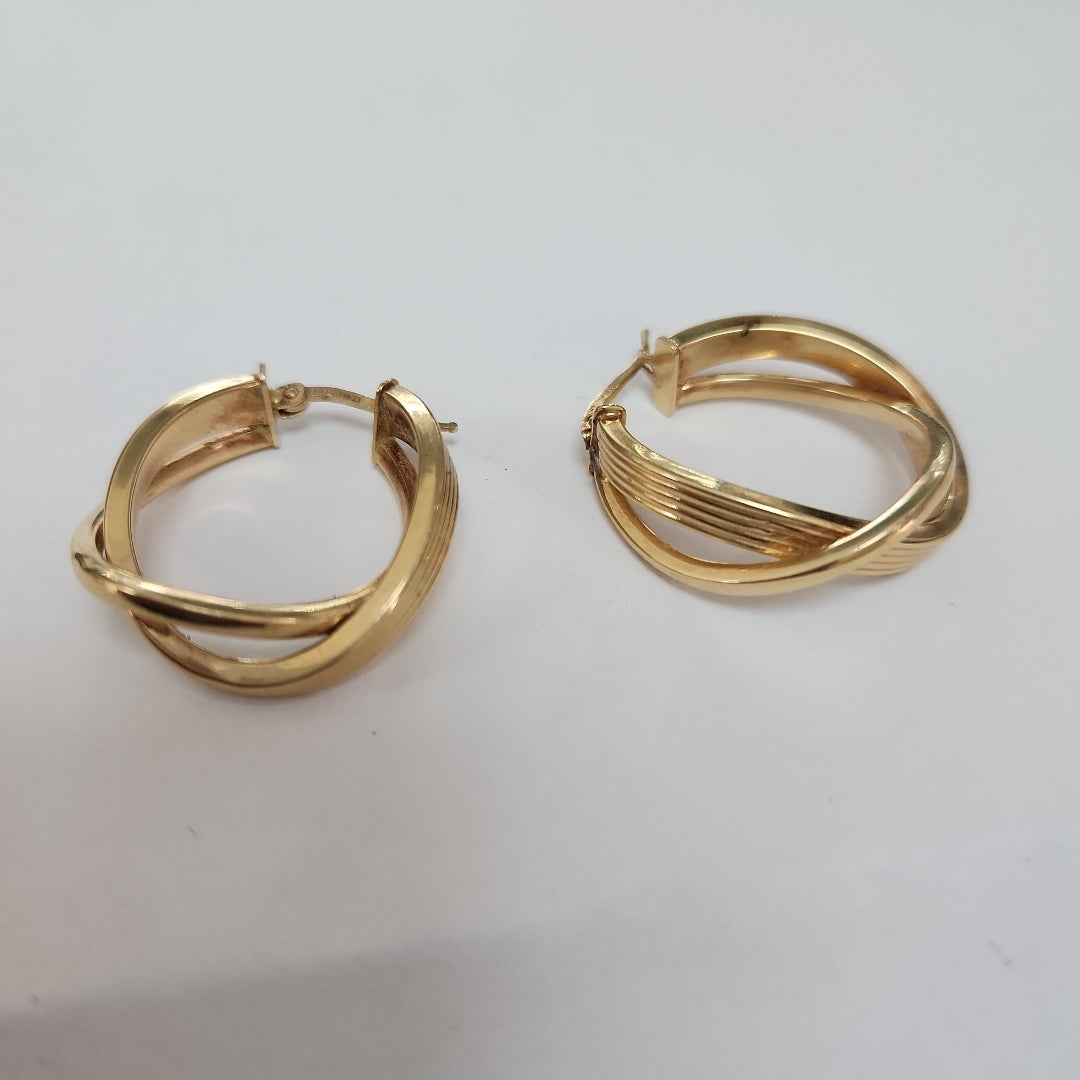 ARRACADAS PAR ORO 14 K 4.5 GRMS (SEMINUEVO)