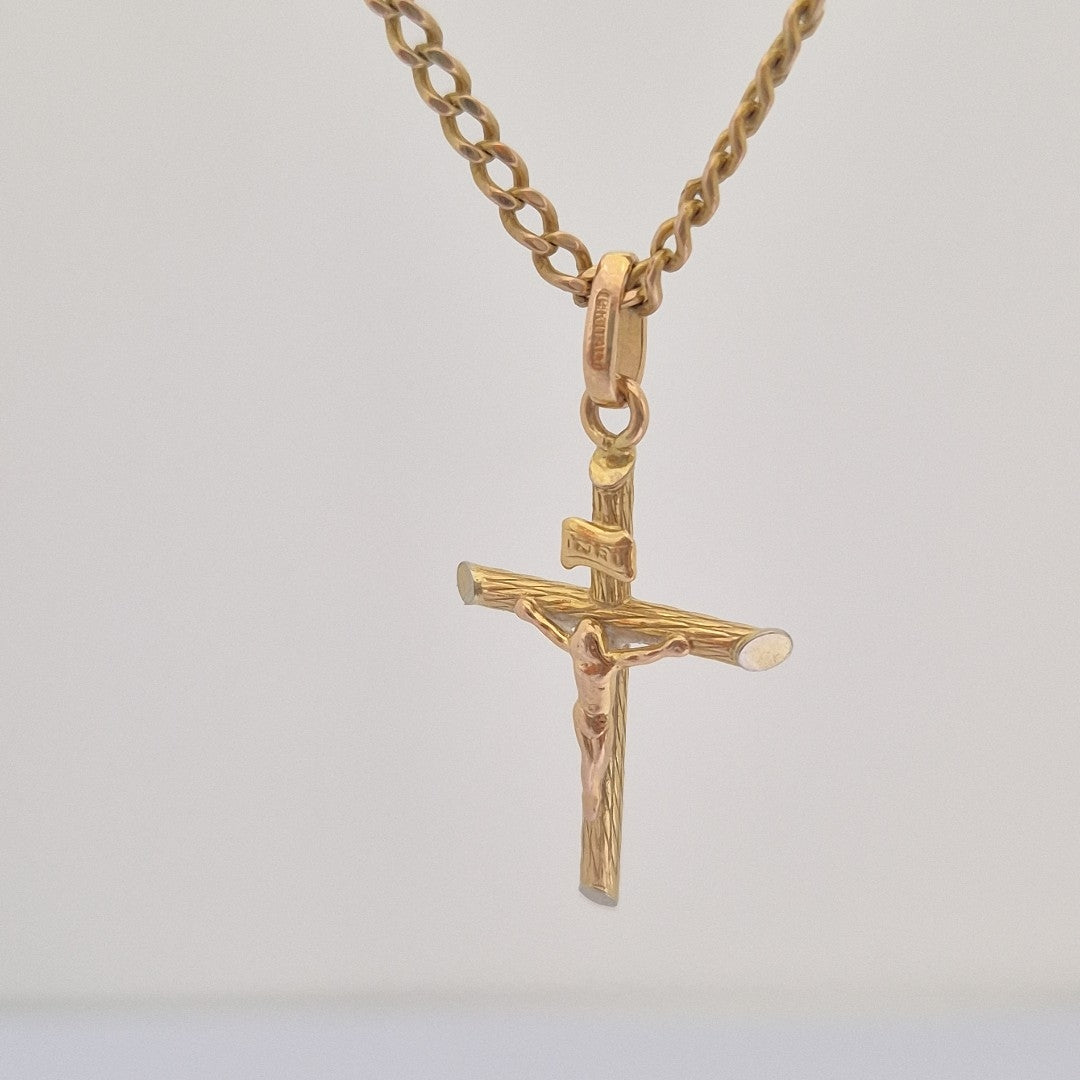 CRUCIFIJO ORO 14 K 1.3 GRMS (SEMINUEVO)