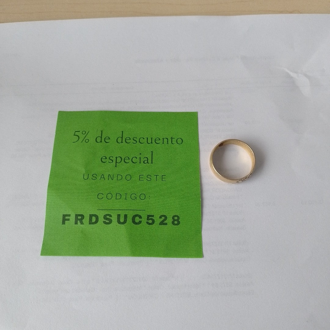 ARGOLLA ORO 14 K 3 GRMS (SEMINUEVO)