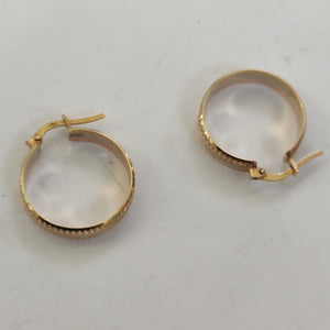ARRACADAS PAR ORO COMBINADO 14 K 4.6 GRMS (SEMINUEVO)
