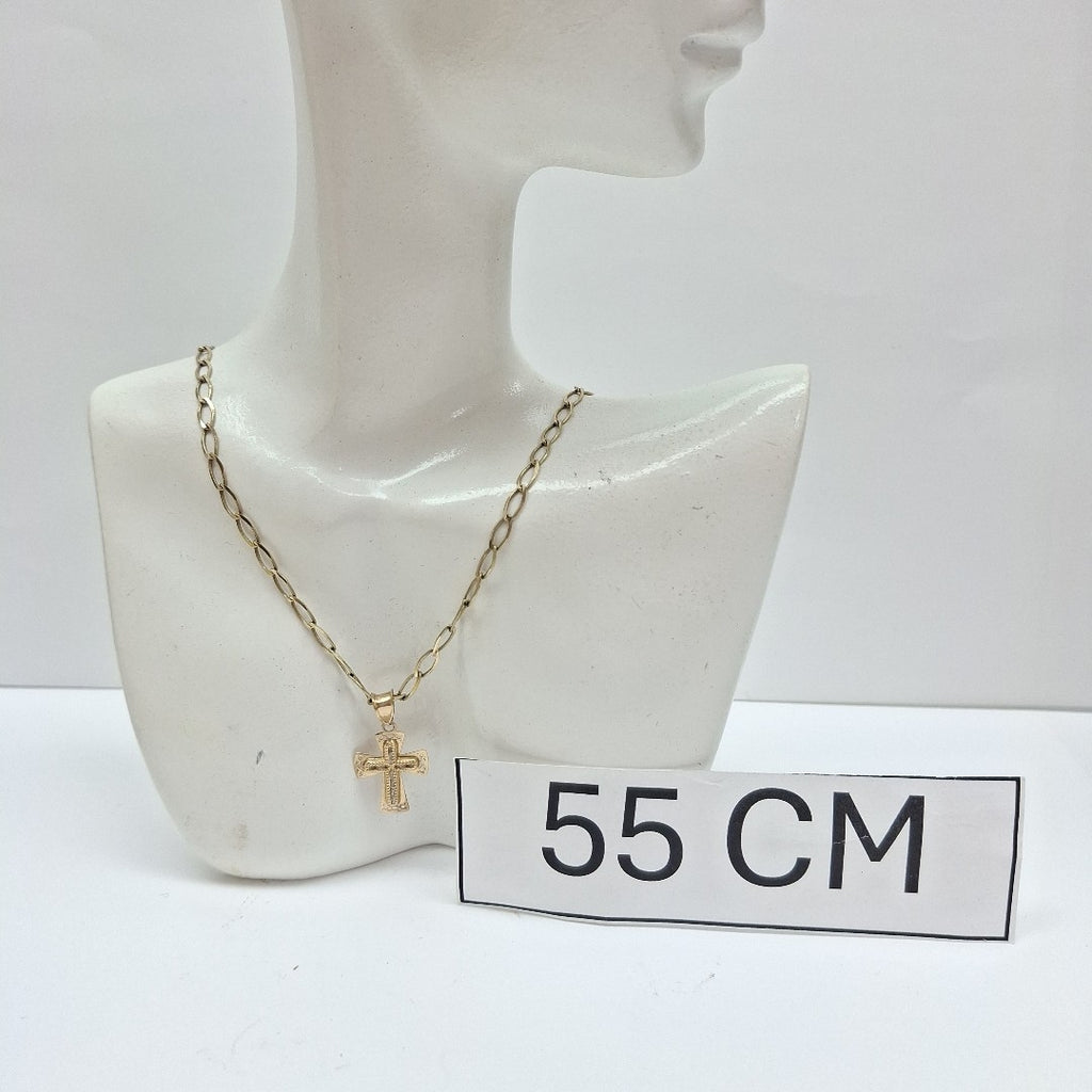 CADENA, CRUZ ORO 10 K 4.6 GRMS (SEMINUEVO)