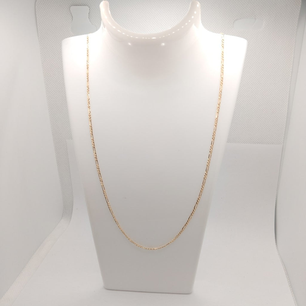 CADENAS 3X1 ORO 14K 55 CM 4 GR (NUEVO)