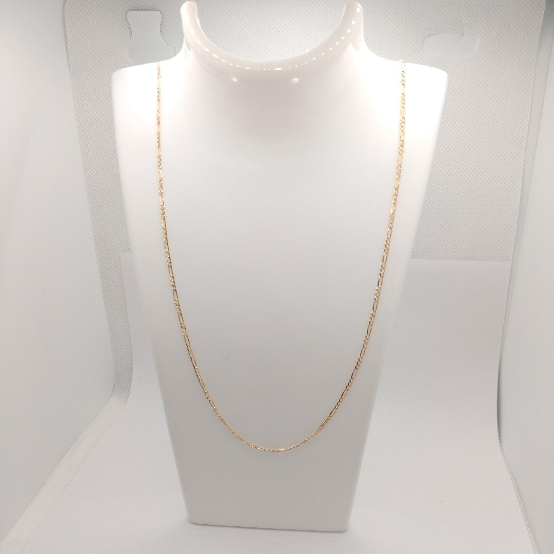 CADENAS 3X1 ORO 14K 55 CM 4 GR (NUEVO)