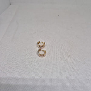ARRACADAS PAR ORO COMBINADO 14 K 1,10 GRMS (SEMINUEVO)