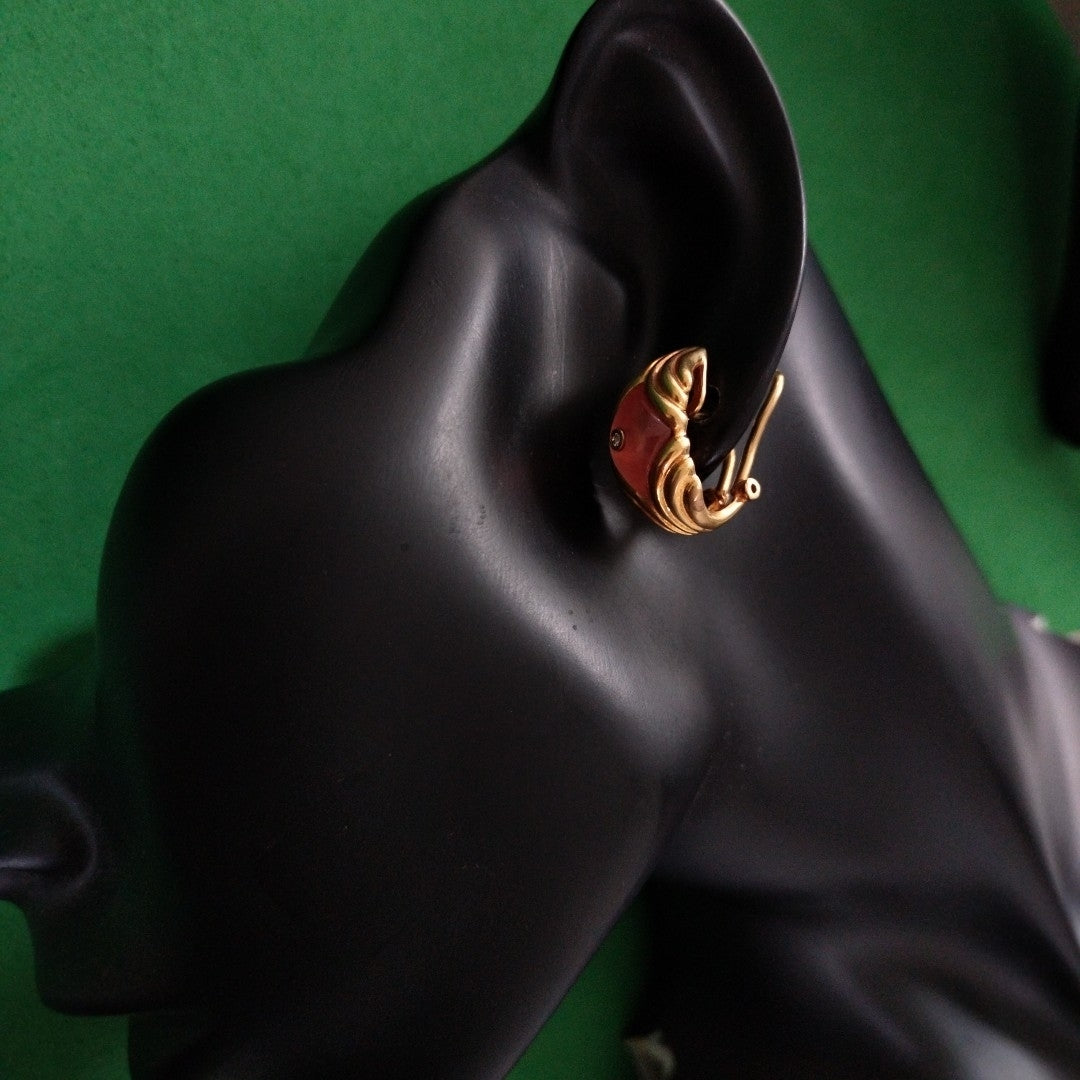 ARETES PAR ORO 18 K 10.7 GRMS (SEMINUEVO)