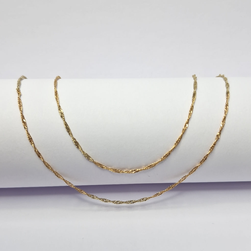 CADENA ORO COMBINADO 14 K 1,70 GRMS (SEMINUEVO)